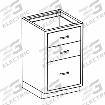 BLICKMAN Base Cabinet: 35 1/4 in Overall Ht, 22 in Overall Dp, 24 1/8 in Overall Wd - Base Cabinets