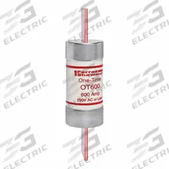 MERSEN Fuse: Class K5, OT Series, Fast-Acting, 600 A, 250 V AC, 250 V DC, Non-Indicating (MPN OT600). Key specifications — Series: OT; Brand: MERSEN; Manufacturer Part Number: OT600.