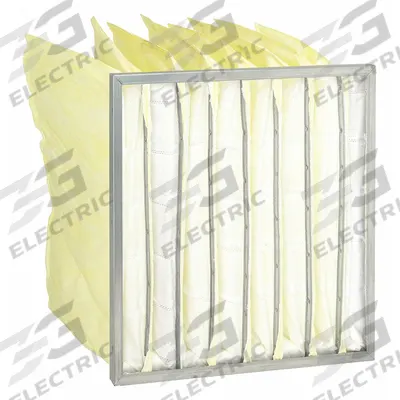 GRAINGER Pocket Air Filter: 20 in x 20 in x 16 in, MERV 13, Pink, Synthetic - MERV 13 Pocket Air Filters