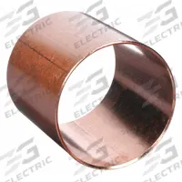 NIBCO Sweat Fitting Coupling: 4 in CTS x 4 in CTS, Cup x FTG, Dimple Center Stop, Wrot Copper (MPN 601 4)