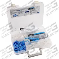 IDEAL Facility Maintenance Tool Set: For RJ-45, TP Cable, 24 AWG – 22 AWG Compatible Wire Size Range (MPN 33-509). Key specifications — attr470438: Ratcheting Crimper; attr470441: TP Cable; attr470442: RJ-45; attr470440: Jacket Consistently Secured Under Strain Relief for a More Secure Termination; attr424247: IDEAL.