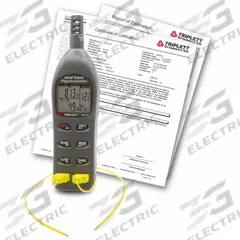 TRIPLETT DUAL INPUT TEMP FOR SUPERHEAT: Onboard, Included, Ambient Temp/Surface Temp, -4°F to 122°F (MPN RHT37-NIST). Key specifications — attr1107597: TRIPLETT; attr1134764: Included.