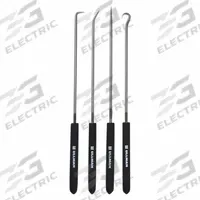 ULLMAN Hook/Pick Set: Steel, Angle/Hook/Straight, 45° Angle/90° Angle/Hook/Straight Tip (MPN CHP4-L). Key specifications — attr1004944: ULLMAN; attr1016102: Steel; attr1016110: Plastic; attr1016098: Hook/Pick Set; attr1016101: 90° Angle; attr1016108: Knurled; attr1034911: Steel.