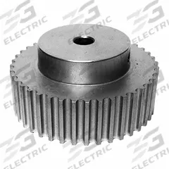 DAYTON Timing Pulley: Curvilinear, Fixed, For 15 mm Belt Wd, 17 Teeth, 5 mm Pitch, Aluminum (MPN 17-5M15-6A3). Key specifications — Brand: DAYTON; Finish: Clear Anodized; For Belt Series: Powerhouse®.