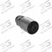 PARKER Hydraulic Crimp Fitting: Steel x Steel, Straight, -12 For Hose Dash Size, Male x Genderless (MPN 10577-12-12). Key specifications — Fitting Gender: Male x Genderless; Fitting Connection Type: SAE x Crimp; For Hose Dash Size: -12; Thread Size: 1-1/16"-12; Brand: PARKER.