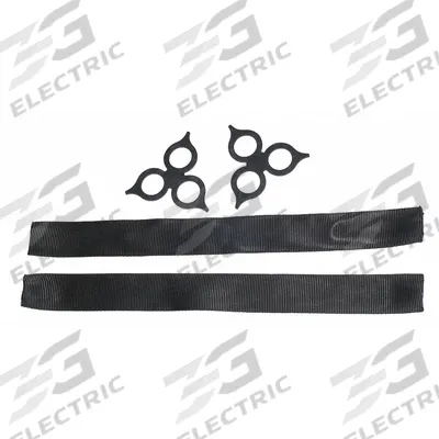 LOCKJAW Synthetic Shackle Kit: Soft Shackles, HMPE/Polyethylene, (2) Lock Rings/(2) Sleeves - Replacement Sleeves & Lock Rings for Synthetic Shackles