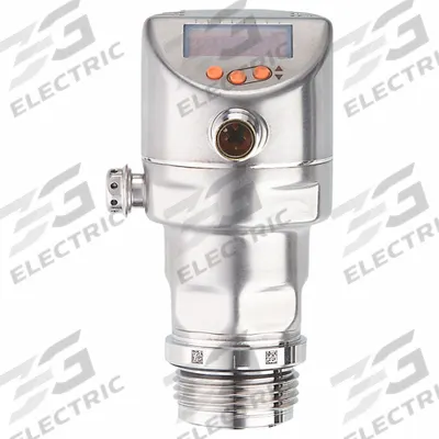 IFM Indicating Pressure Transmitter: 1 in BSPP, -1 bar to 10 bar, 100 mA DC/2 VDC - Sanitary Digital Pressure Transmitters with 4-Pin M12 Connector