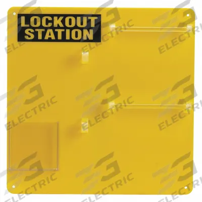 BRADY Lockout Board: Lockout Board, No Padlocks, Lockout Board, Lockout Board - Unfilled Lockout Stations