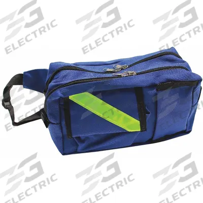EMI Fanny Pack: 10 in L x 5 in W x 6 in H, Cordura Nylon, Blue, 0-10 in/21-30 in - Medical Fanny Packs & Slings