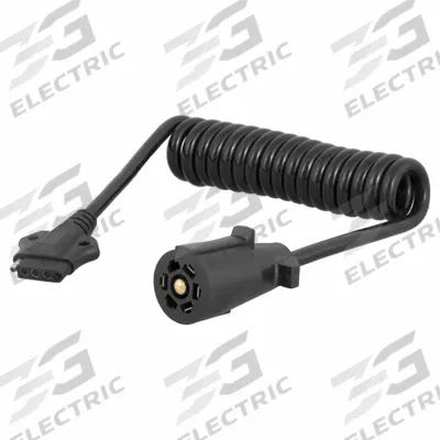 CURT Automotive Electrical Adapter: 7-Way Blade, 5-Way Flat, Plastic, 5 ft Overall Lg - Fleet and Vehicle Maintenance