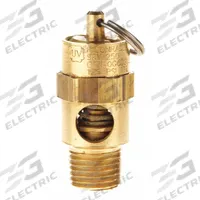 CONRADER Safety Valve: Soft Seat, 1/4 in (M)NPT Inlet (In.), 1/4 in (F)NPT Outlet (In.), Brass (MPN SRV250-14-100 SST). Key specifications — attr291993: Soft Seat; attr291998: Brass; attr292007: Silicone; attr292009: Brass; attr294753: CONRADER.