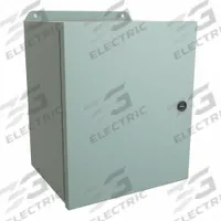 HAMMOND Electrical Enclosure: Steel, 12 in x 10 in x 8 in, NEMA 12/13/3R/4, w/Panel, Solid Cover (MPN EJ12108). Key specifications — Closure Method: Latches; Brand: HAMMOND; Knockouts: Not Included.