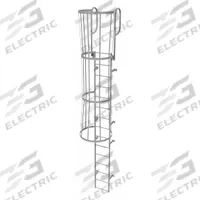 TRI-ARC Fixed Ladder with Safety Cage: 18 ft Overall Ht, 18 in Overall Wd, Steel, 15 Rungs (MPN WLFC1215). Key specifications — attr1050722: TRI-ARC; attr1050760: Unassembled; attr1083696: 2.