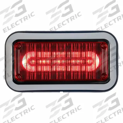 CODE 3 Perimeter Light: Emergency Vehicle Perimeter Light, Red, 8.4 W Watt - Emergency Vehicle Perimeter Lights