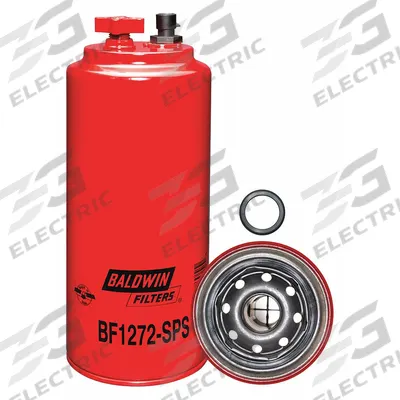 BALDWIN FILTERS Fuel Filter: Spin-On, 3 11/16 in Outside Dia, 1"-14 Thread Size, Cellulose - Spin-On Fuel Filters
