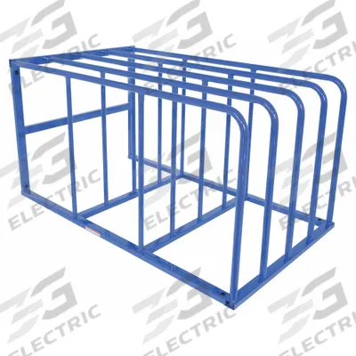 APPROVED VENDOR Vertical Sheet Storage Rack: 4 Bays, 50 in x 84 in x 44 in, Steel - Multi-Orientation Fixed-Divider Panel & Sheet Racks