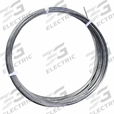 APPROVED VENDOR Wire Rope: Stainless Steel, 1 x 19, 100 lb Working Load Limit - Corrosion-Resistant Stainless-Steel Wire Rope