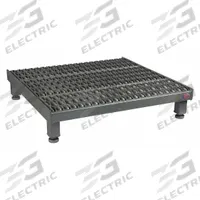 APPROVED VENDOR Adjustable Height Work Platform: 8 in Platform Ht - Max, 24 in Platform Wd, Steel (MPN AHW-L-2424). Key specifications — Brand: APPROVED VENDOR; Color: Gray.