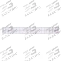 WESTCOTT Ruler: B-85, Transparent Grid, 18 in, 0.04 in Thick, 1/8 in, Red, Flex, Beveled Edge, Matte. Key specifications — attr939978: 1/8 in; attr934745: WESTCOTT; attr939993: Decimal; attr986193: Printed.