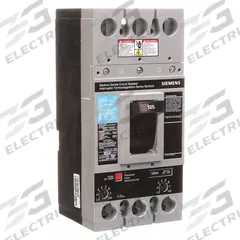 SIEMENS Molded Case Circuit Breaker: 125 A Amps, 22kA at 600V AC, Fixed, Lug, ABC, FXD6-A, 600V AC (MPN FXD62B125). Key specifications — Phase Connection: ABC; Instantaneous Trip: Fixed; Terminal Connection: Lug; Series: FXD6-A; Max. AIR Rating: 22kA at 600V AC.