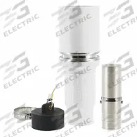 Single Pole Inline: Female, White, 1000V AC, 1,135 A, Crimp Tube Termination, 49 Series (MPN 49F77-W). Key specifications — Gender: Female; Series: 49; Brand: LEVITON.