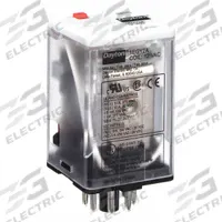DAYTON General Purpose Relay: Socket Mounted, 10 A Current Rating, 12V AC, DPDT, 8 Pins/Terminals (MPN 1EGY2). Key specifications — Brand: DAYTON; Base Type: Octal; Mounting Style: Plug-In; Manufacturer Part Number: 1EGY2; Series: A Series.
