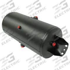 VELVAC Air Tank: 6.44 gal Tank Capacity, 125 psi Max Op Pressure, Horizontal, 29.5 in Overall Lg (MPN 035105). Key specifications — attr51589: SAE J10; attr51576: VELVAC.
