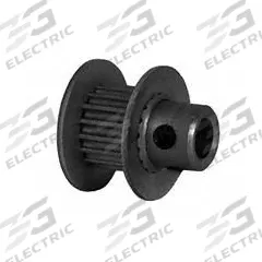 DAYTON Timing Pulley: Modified Curvilinear, Fixed, For GT Timing Belt Section, For 6 mm Belt Wd (MPN 17-2P06M6FA4). Key specifications — Brand: DAYTON; Finish: Clear Anodized; For Belt Series: Powerhouse®.