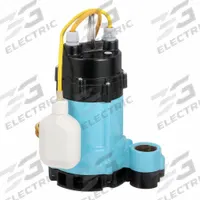 LITTLE GIANT Submersible Sump Pump: 1/2 hp, 115V AC, 65 gpm Flow Rate @ 10' of Head, 1 1/2 in FNPT (MPN 511710). Key specifications — Rated Voltage: 115V AC; Brand: LITTLE GIANT; Switch: Integral Tether Float.