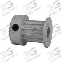DAYTON Timing Pulley: Curvilinear, Fixed, For 9 mm Belt Wd, 12 Teeth, 3 mm Pitch, Aluminum (MPN 12-3M09-6CA2). Key specifications — Brand: DAYTON; Finish: Clear Anodized; For Belt Series: Powerhouse®.