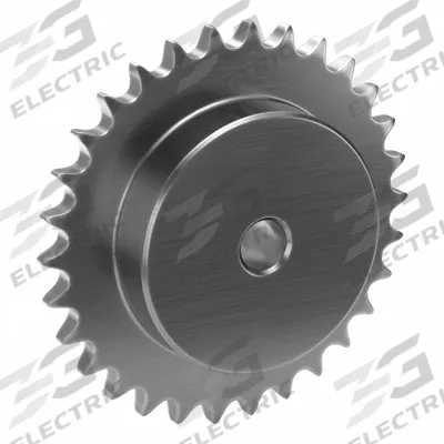 TSUBAKI Single Strand Sprocket: One-Sided Hub, For Single Strands, 40, 30 Teeth - Size 40 Plain-Bore Roller Chain Sprockets