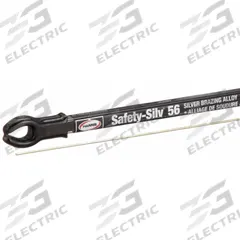 HARRIS Brazing Alloy: High Silver, 56%, BAg-7, 1/16 in x 18 in, Bare, Safety-Silv 56, 5 PK (MPN 56318LMPOP). Key specifications — Manufacturer Part Number: 56318LMPOP; Brand: HARRIS; pack-container: 5/pk.
