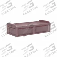 CORTECH Institutional Bed: Burgundy, 80 in Overall Lg, 36 in Overall Wd, 21 in Overall Ht (MPN 100BY). Key specifications — Product Type: Bed; Color: Burgundy; Material: Polyethylene; Brand: CORTECH; Model Name: Solstice Behavioral Health Bed.
