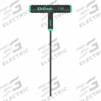 EKLIND Torx Key: 1 Tips, Torx, Std End, T15 Tip Size, Long, Steel, Black Oxide, 6 in Long Arm Lg (MPN 68615). Key specifications — attr1205415: EKLIND; attr1205419: Black Oxide.