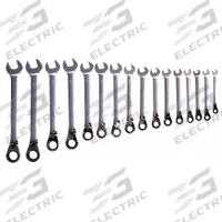 WESTWARD Combination Wrench Set: Alloy Steel, Chrome, 16 Tools, 8 mm to 25 mm Range of Head Sizes (MPN 20PH22). Key specifications — attr309581: Chrome; attr309580: Alloy Steel; attr309571: Yes; attr309583: No; attr309587: No; attr324931: WESTWARD; attr309569: 8 mm to 25 mm; attr309572: Tool Roll.