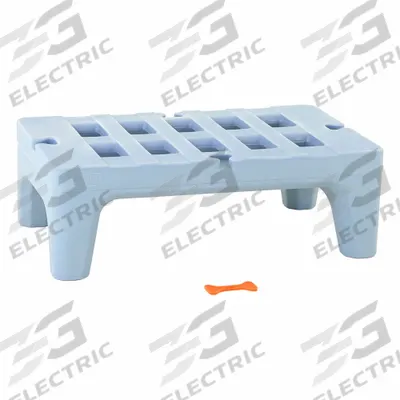 METRO Dunnage Rack: Assembled, 12 in x 22 in x 36 in, Polymer, 1,500 lb Load Capacity - Plastic Dunnage Racks
