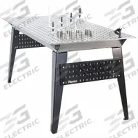 FLEXTUR Welding Table: 35 in Ht, 36 in Dp, 72 in Wd, 2,000 lb Wt Capacity, Plain (MPN 71500004). Key specifications — Manufacturer Part Number: 71500004; Brand: FLEXTUR; Hole Diameter: 5/8 in.