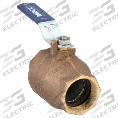 NIBCO Manual Two-Way Ball Valve: 2 in, Bronze, Straight, FNPT x FNPT - Bronze Ball Valves