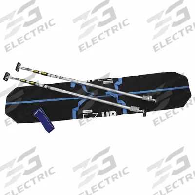 TRIMACO Dust Containment Poles: Dust Containment Pole Kit, 5.039 ft Min Extension Ht - Dust Barrier Poles