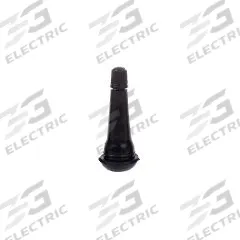 HALTEC Tire Valve: Tire Valve, Snap-In, 180° Valve Stem Angle, L-Shape, Std Bore Valve Size, Black (MPN TV-425-50). Key specifications — Valve Type: Snap-In; Thread Size: 0.305-32; Valve Shape: L-Shape; Color: Black; Product Type: Tire Valve; Compatible Vehicle Type: Automobiles; Material: Rubber; Brand: HALTEC.