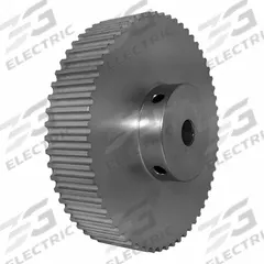 DAYTON Timing Pulley: Modified Curvilinear, Fixed, For GT Timing Belt Section, For 15 mm Belt Wd (MPN 60-5P15-6A6). Key specifications — Brand: DAYTON; Finish: Clear Anodized; For Belt Series: Powerhouse®.