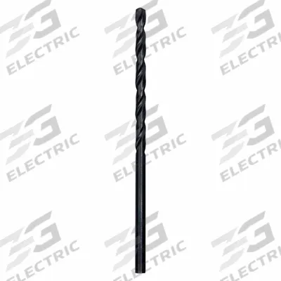 MILWAUKEE Jobber Length Drill Bit: 7/64", 135° Split Point, Black Oxide HSS, Parabolic Flute - Chip-Clearing High-Speed Steel Jobber-Length Drill Bits