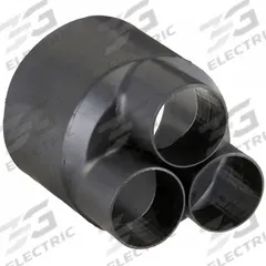 3M Heat Shrink Breakout Boot: 1 Pk, 1.2 in I.D. Before Shrinking, 0.5 in I.D. After Shrinking, Black (MPN HDBB-320-1-250). Key specifications — Brand: 3M; Color: Black; _Pack Size: 1.