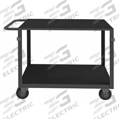 APPROVED VENDOR Metal Shelf Cart: 1,400 lb, 79 in L x 37 in W x 36 in H Overall Dim, Flush Lip - Instrument Carts with Flush Metal Shelves