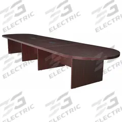 REGENCY Conference Table: Racetrack Oval, Laminate, Mahogany, 216 in Overall Lg, 52 in Overall Wd (MPN LCTRT21652MH). Key specifications — attr987891: Slab Leg; attr987894: Laminate; attr987867: Laminate; attr987857: REGENCY; attr987872: Laminate.