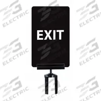TENSABARRIER Vertical Acrylic Sign: Black, Exit/Exit Please Do Not Enter (Double Sided) Message (MPN SIGN-0711-250-33-V-S03 BRKT-HDSC-33). Key specifications — Brand: TENSABARRIER; Color: Black; Includes: Sign; Message: Exit/Exit Please Do Not Enter (Double Sided); For Use With: Bracket/Frame Holder; Material: Plastic.