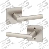 KWIKSET Door Lever Lockset: Passage Lever Locksets/Storeroom Lever Locksets, Nickel, ADA Compliant (MPN 720MIL-SQT-15-6AL-RCS). Key specifications — Ligature Resistance: Not Ligature-Resistant; Brand: KWIKSET; Lockset Function ANSI Code: F75; Visual Indicator Message: No Message; Lockset Style: Rose; ADA Compliant: Yes; ANSI Lockset Function: Hall; Finish: Satin Nickel-Plated : Zinc.