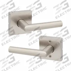 KWIKSET Door Lever Lockset: Passage Lever Locksets/Storeroom Lever Locksets, Nickel, ADA Compliant (MPN 720MIL-SQT-15-6AL-RCS). Key specifications — Ligature Resistance: Not Ligature-Resistant; Brand: KWIKSET; Lockset Function ANSI Code: F75; Visual Indicator Message: No Message; Lockset Style: Rose; ADA Compliant: Yes; ANSI Lockset Function: Hall; Finish: Satin Nickel-Plated : Zinc.