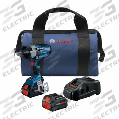 BOSCH Impact Wrench: 3/4 in Drive Size, 1,180 ft-lb Fastening Torque - Bosch Cordless Impact Wrenches