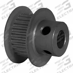 DAYTON Timing Pulley: Modified Curvilinear, Fixed, For GT Timing Belt Section, For 6 mm Belt Wd (MPN 26-2P06-6FA3). Key specifications — Brand: DAYTON; Finish: Clear Anodized; For Belt Series: Powerhouse®.